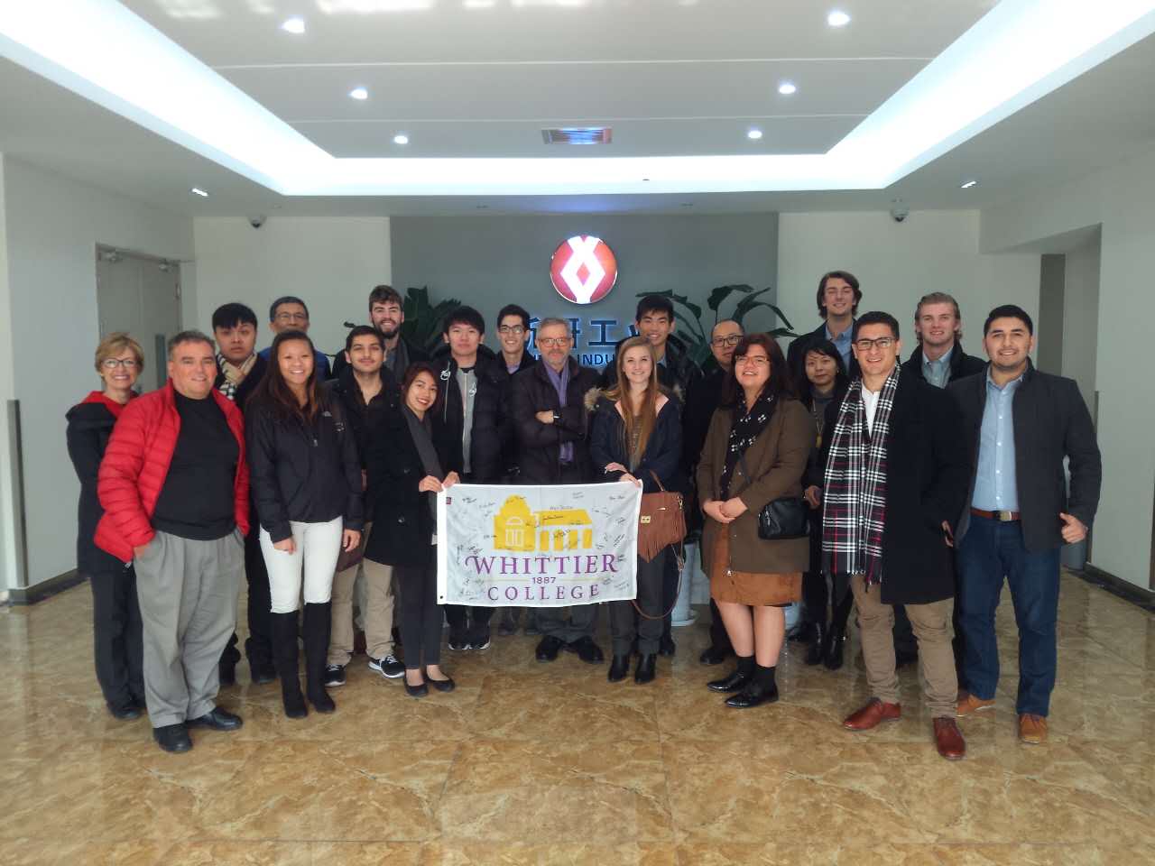 Welcome WHITTIER College Student Representatives Visiting Xi